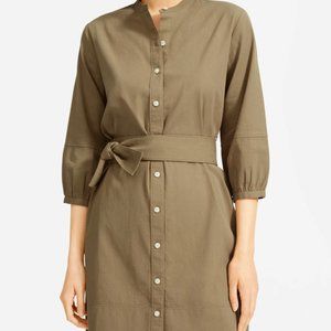 Everlane The Cotton Weave Collarless Shirtdress